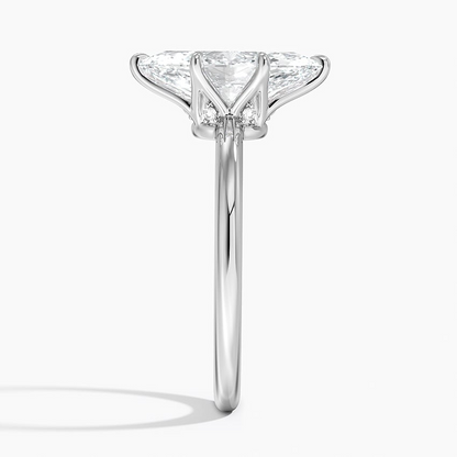2Ct Marquise Lab Grown Diamond Gold Solitaire Ring