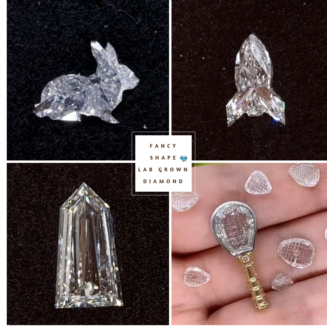 Fish Cut Fancy Shape Lab Grown Diamond  customdiamjewel   