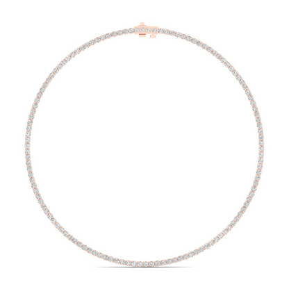 15.10CTW Four Prongs Lab Grown Diamond Tennis Necklace