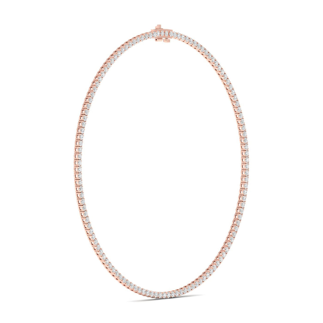 15.10CTW Four Prongs Lab Grown Diamond Tennis Necklace