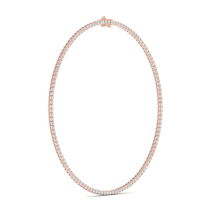 15.10CTW Four Prongs Lab Grown Diamond Tennis Necklace