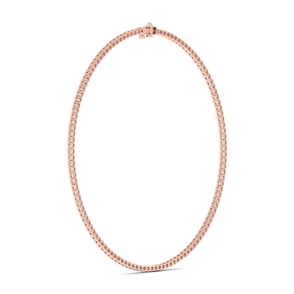 15.10CTW Four Prongs Lab Grown Diamond Tennis Necklace