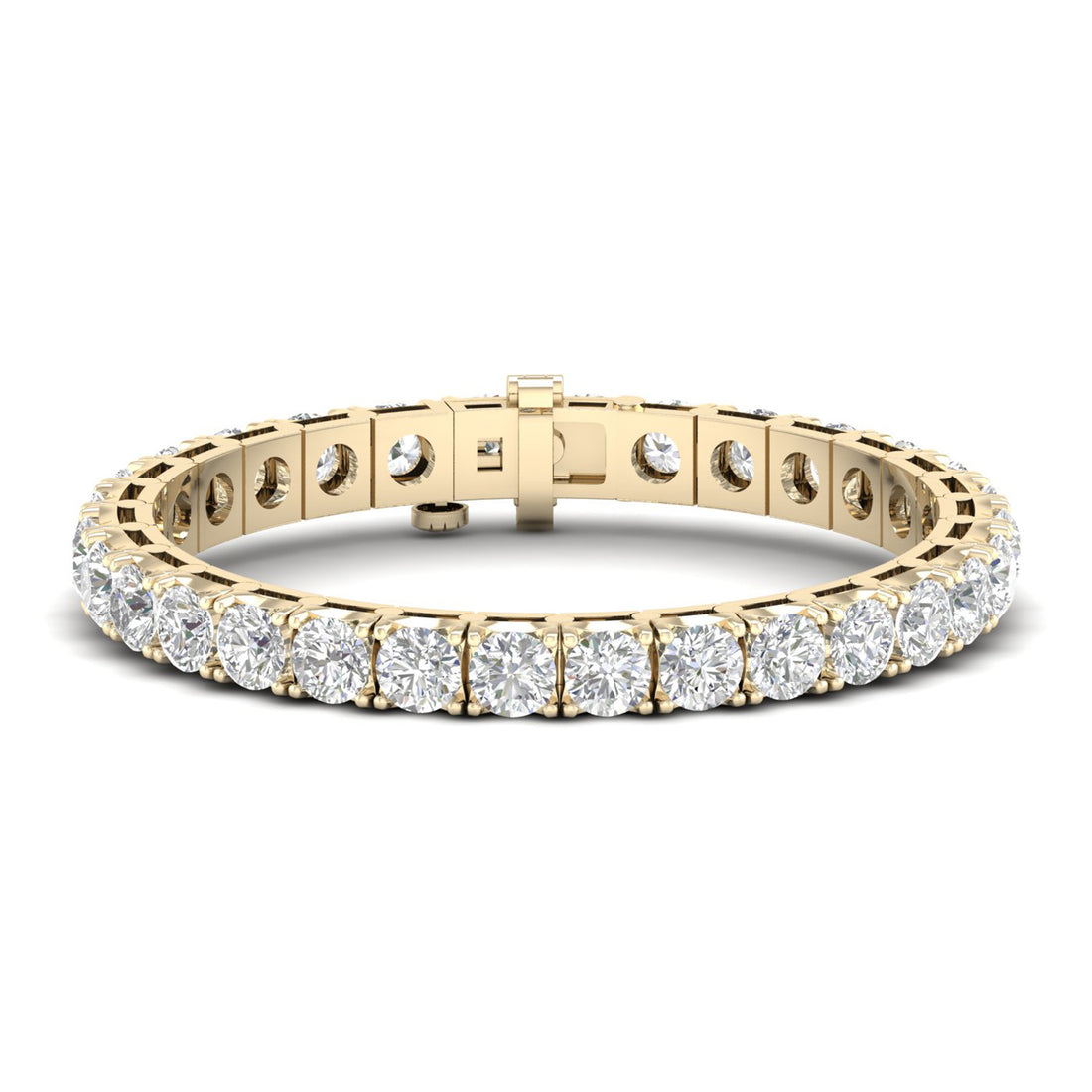 20CTW Four Prong Lab Grown Diamond Round Tennis Bracelet