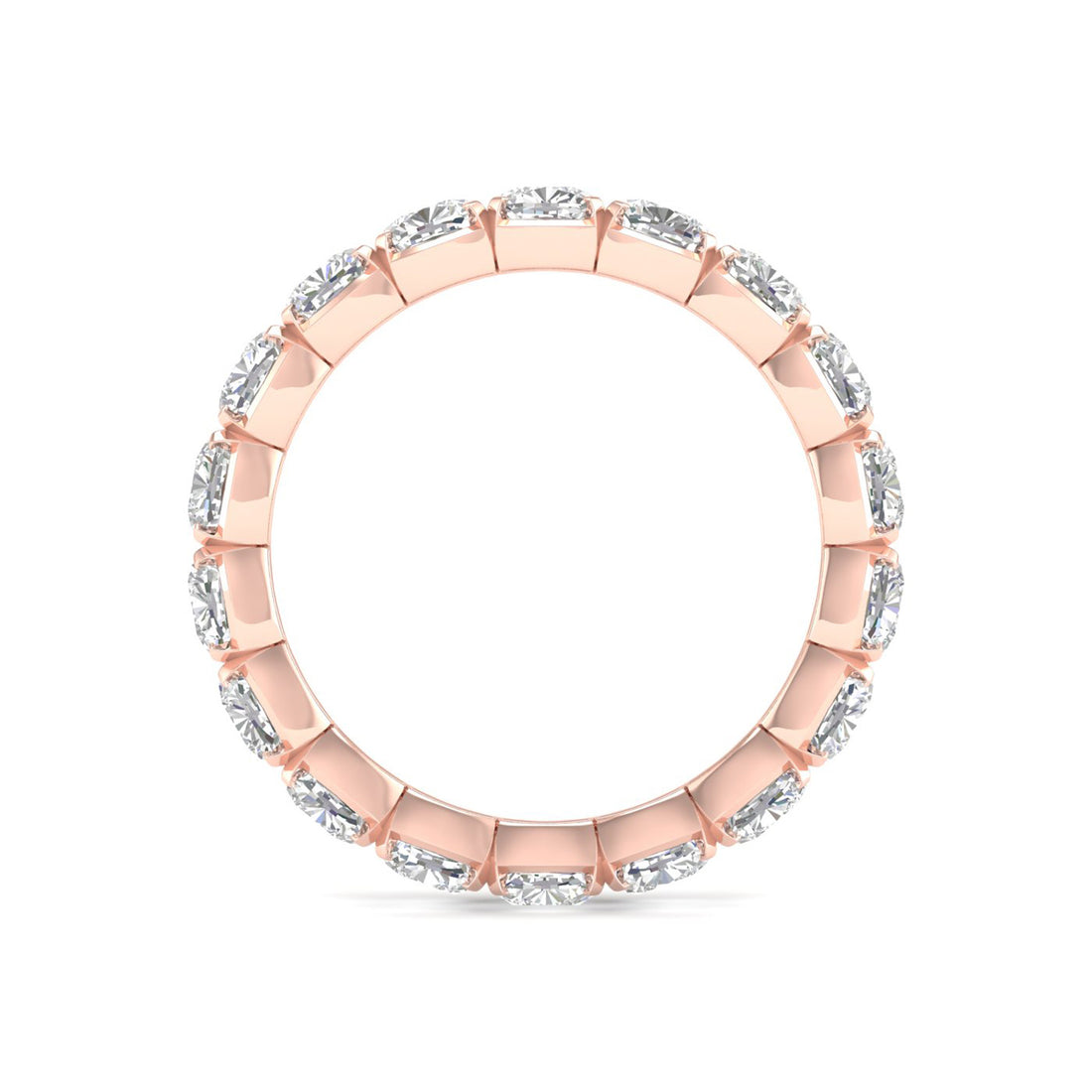 4 CTW Cushion Eternity Lab Grown Diamond Wedding Band