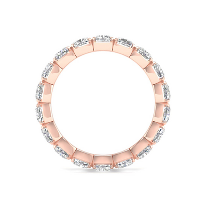 4 CTW Cushion Eternity Lab Grown Diamond Wedding Band