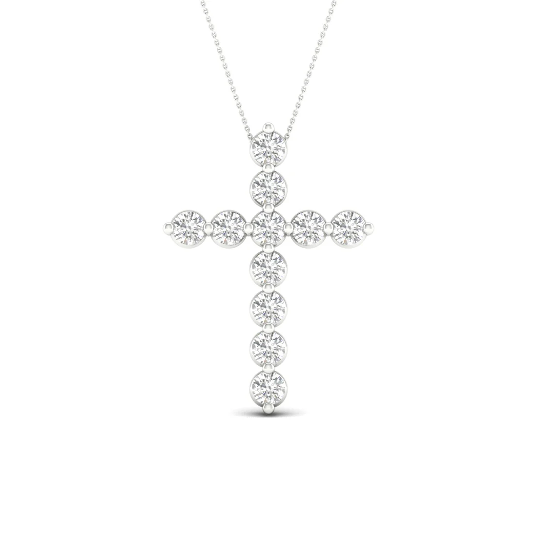 1.00CTW Lab Grown Diamond Cross Pendant