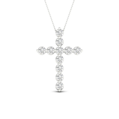 1.00CTW Lab Grown Diamond Cross Pendant
