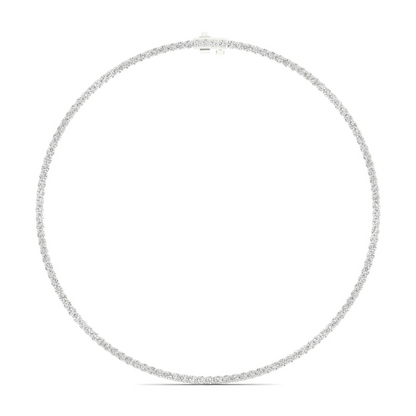 15.10CTW Four Prongs Lab Grown Diamond Tennis Necklace