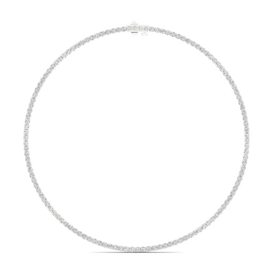 15.10CTW Four Prongs Lab Grown Diamond Tennis Necklace