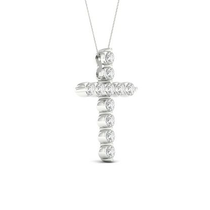 1.00CTW Lab Grown Diamond Cross Pendant