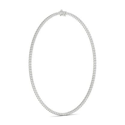 15.10CTW Four Prongs Lab Grown Diamond Tennis Necklace