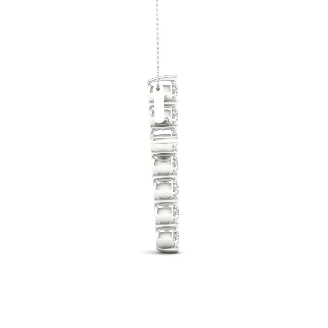 1.00CTW Lab Grown Diamond Cross Pendant