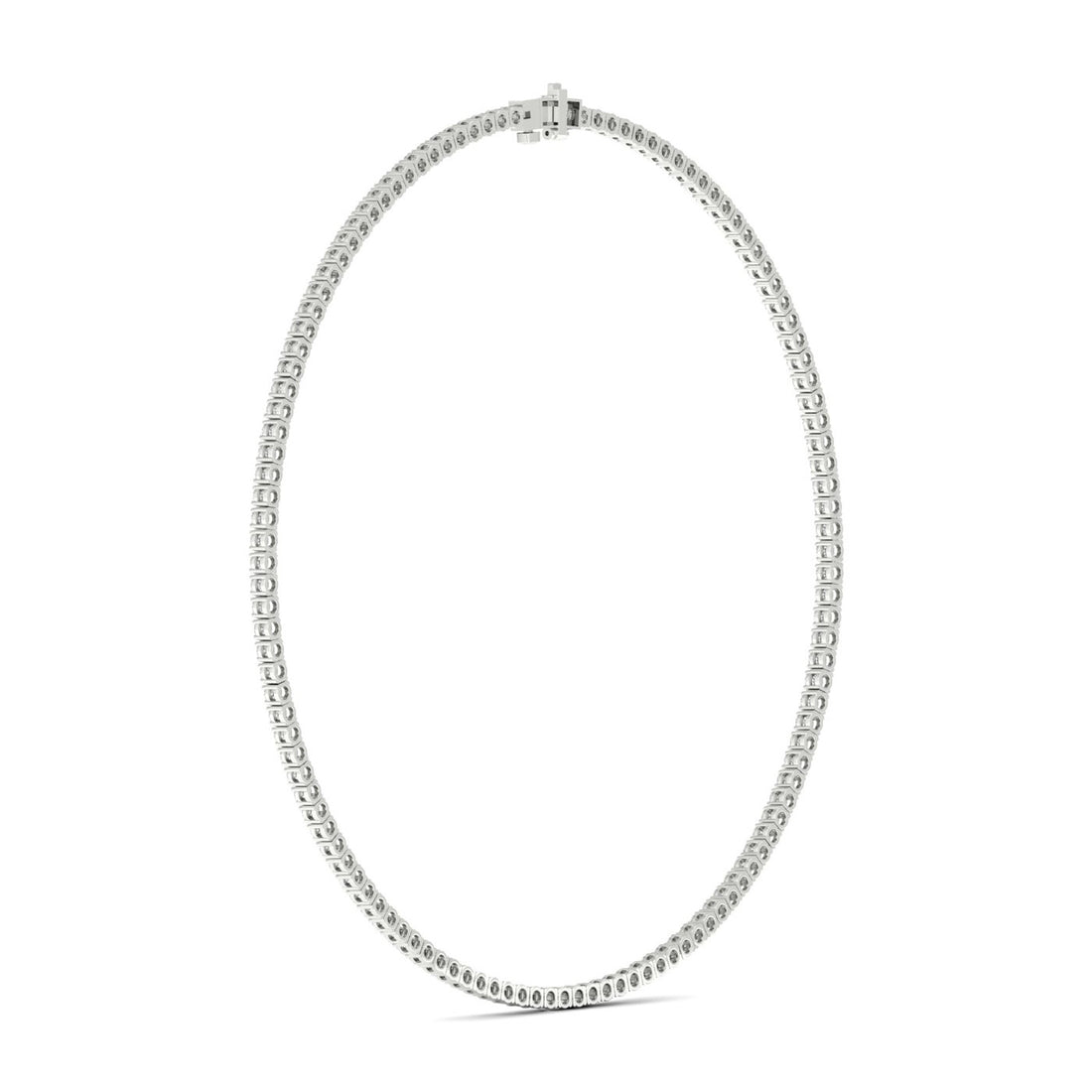 15.10CTW Four Prongs Lab Grown Diamond Tennis Necklace