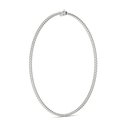 15.10CTW Four Prongs Lab Grown Diamond Tennis Necklace