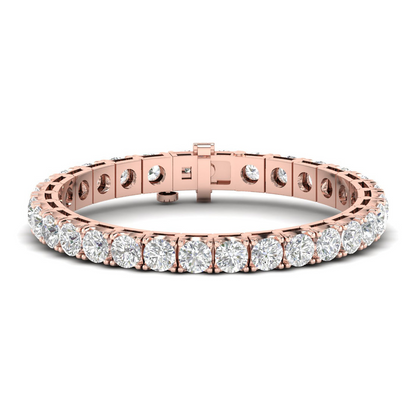 20CTW Four Prong Lab Grown Diamond Round Tennis Bracelet