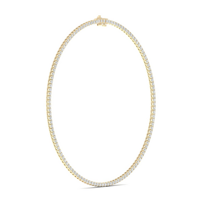 15.10CTW Four Prongs Lab Grown Diamond Tennis Necklace