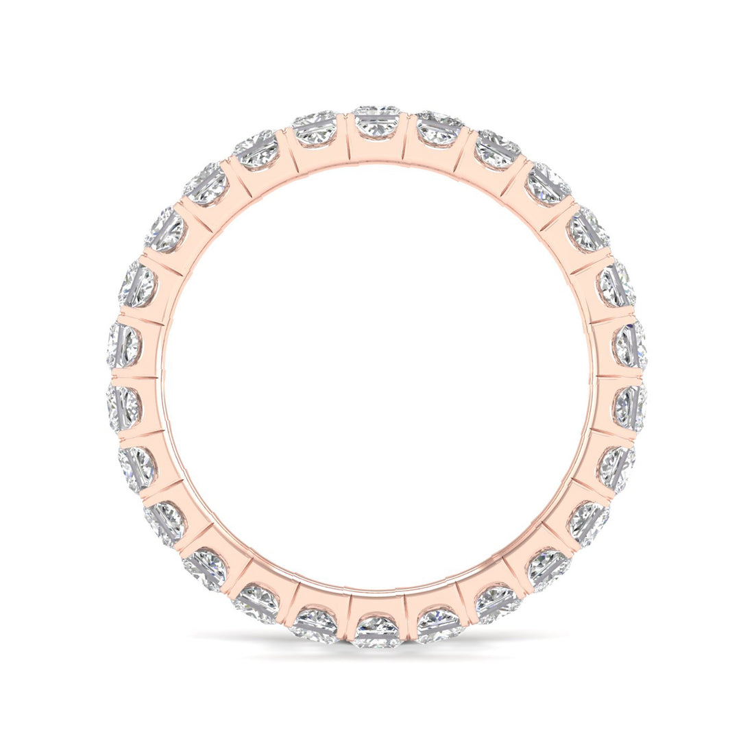 2 CTW Princess Eternity Lab Grown Diamond Wedding Band