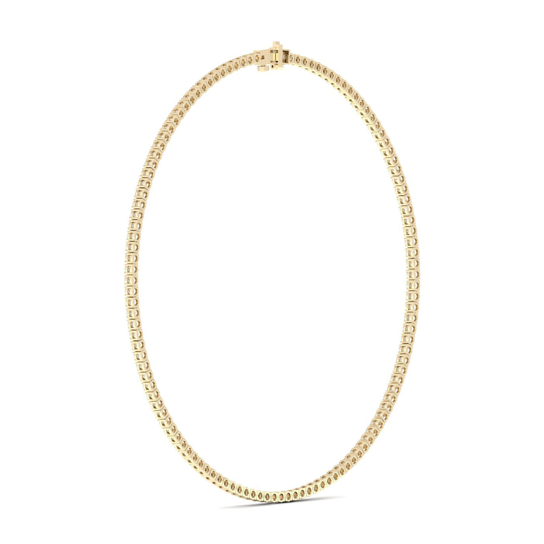 15.10CTW Four Prongs Lab Grown Diamond Tennis Necklace