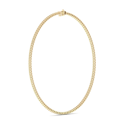 15.10CTW Four Prongs Lab Grown Diamond Tennis Necklace