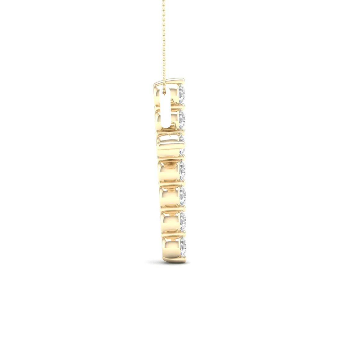 1.00CTW Lab Grown Diamond Cross Pendant