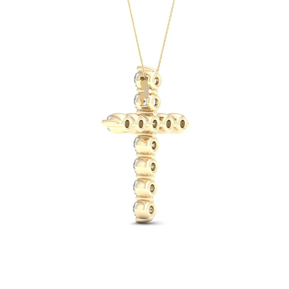 1.00CTW Lab Grown Diamond Cross Pendant