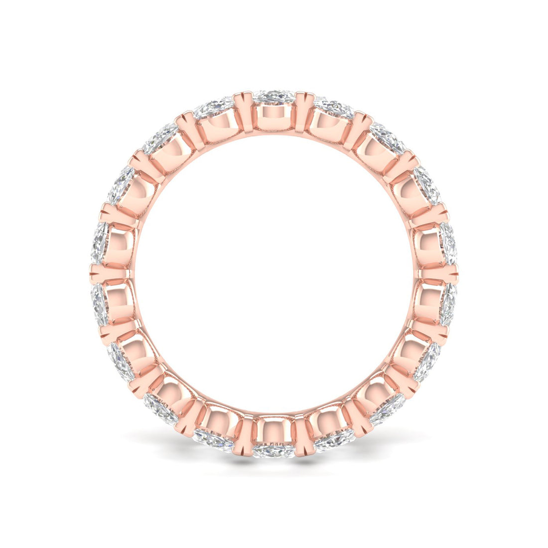 5 CTW Oval Eternity Lab Grown Diamond Wedding Band