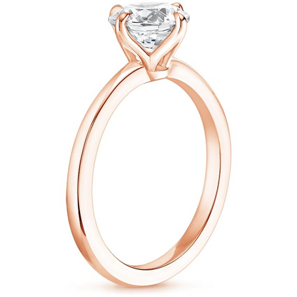 11/4Ct Asscher lab Grown Diamond Gold Solitaire Ring