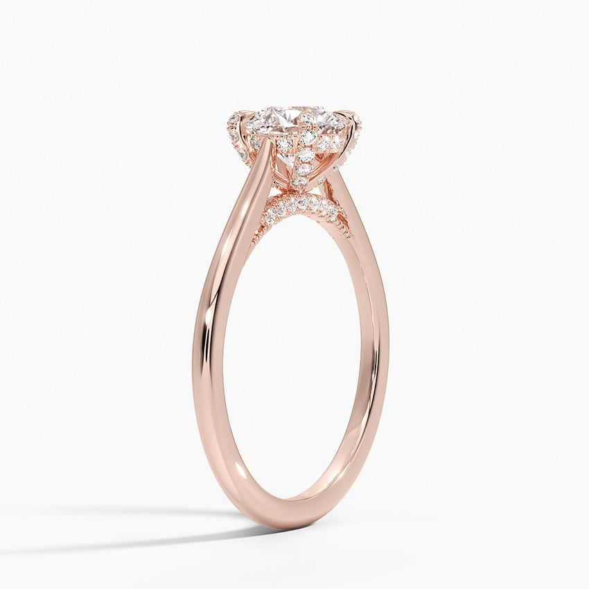 11/2Ct Round Lab Grown Diamond Gold Prong Diamond Solitaire Ring