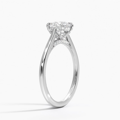 11/2Ct Round Lab Grown Diamond Gold Prong Diamond Solitaire Ring