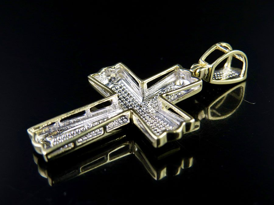 1.5 Inch Lab Grown Diamond Pave Set Cross Charm