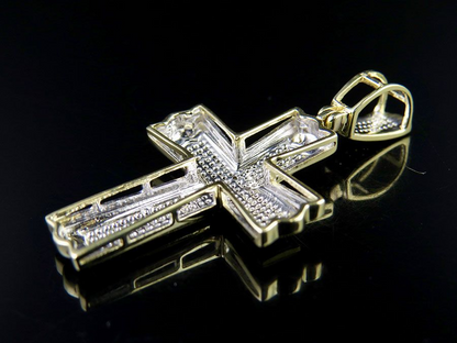 1.5 Inch Lab Grown Diamond Pave Set Cross Charm