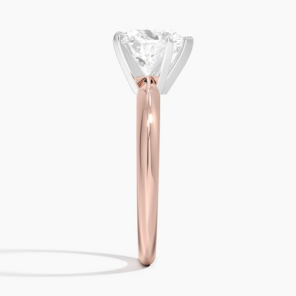 2Ct Heart Lab Grown Diamond Six-Prong Solitaire Ring