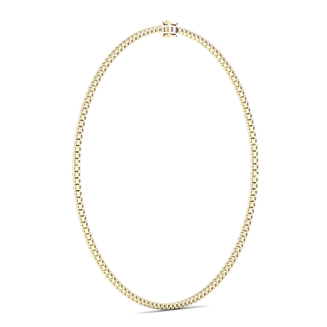 11CTW Four Prongs Classic Lab Grown Diamond Tennis Necklace