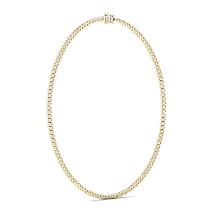 11CTW Four Prongs Classic Lab Grown Diamond Tennis Necklace