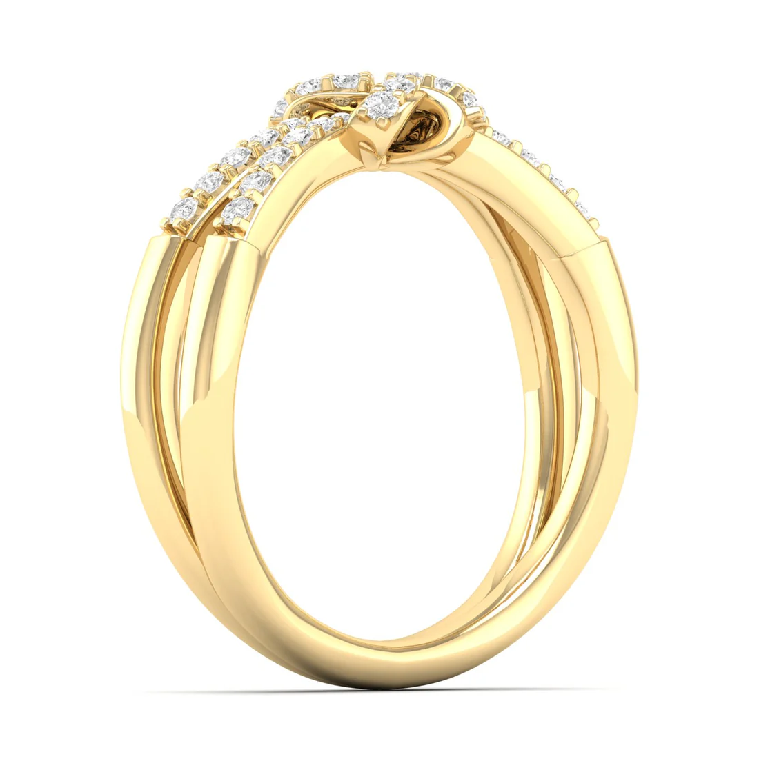 0.23Ctw Lab Grown Diamond Flower Style Fashion Ring