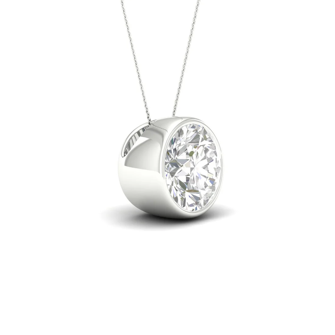 2 CTW Lab Grown Diamond Solitaire Pendant