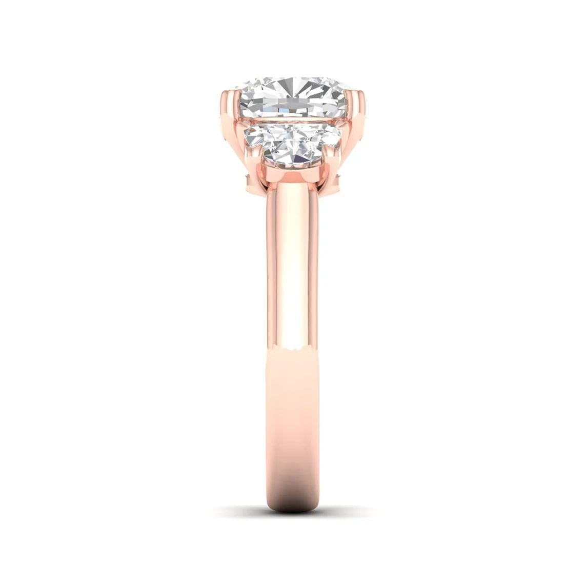 4.60 CTW Cushion Lab Grown Diamond Engagement Ring For Women