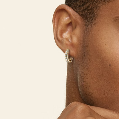 1/2 CTW Lab Grown Diamond Huggie Earrings