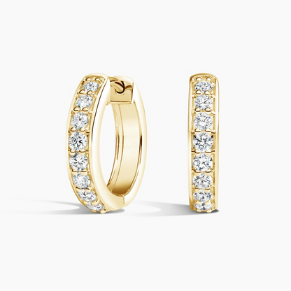 1/2 CTW Lab Grown Diamond Huggie Earrings