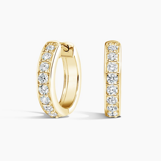 1/2 CTW Lab Grown Diamond Huggie Earrings
