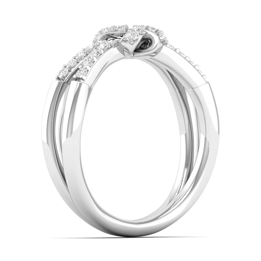 0.23Ctw Lab Grown Diamond Flower Style Fashion Ring