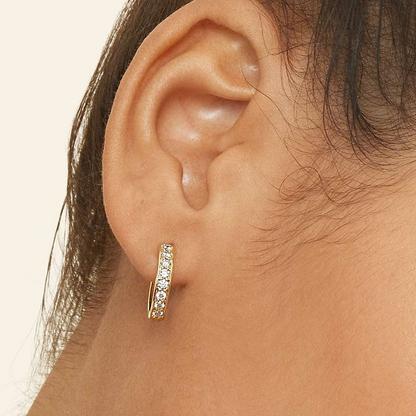 1/2 CTW Lab Grown Diamond Huggie Earrings