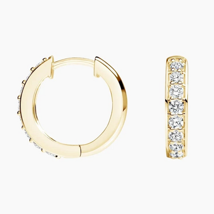 1/2 CTW Lab Grown Diamond Huggie Earrings