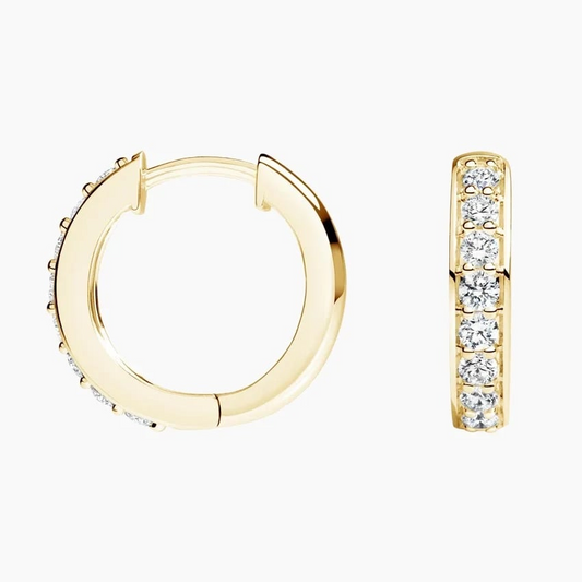 1/2 CTW Lab Grown Diamond Huggie Earrings