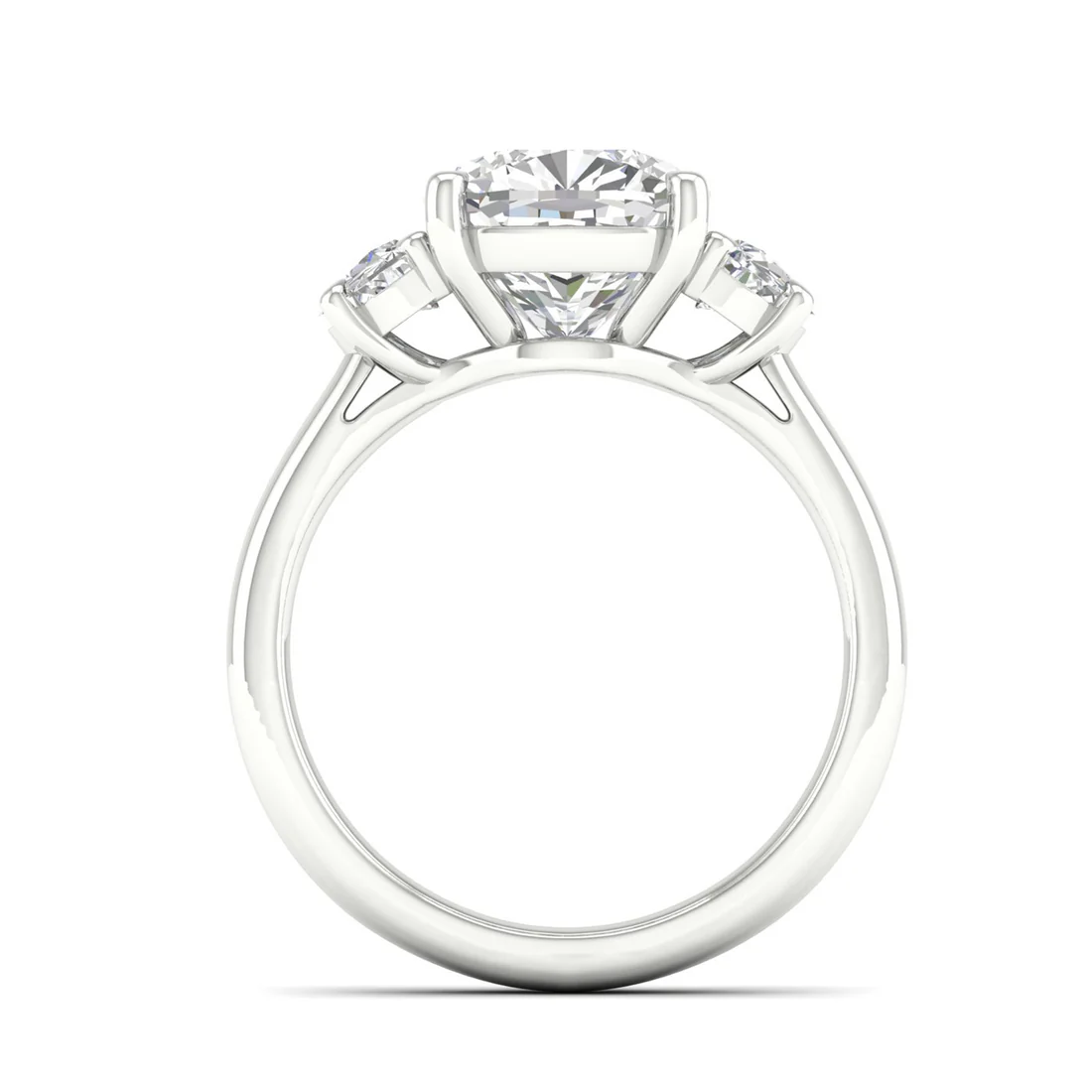4.60 CTW Cushion Lab Grown Diamond Engagement Ring For Women
