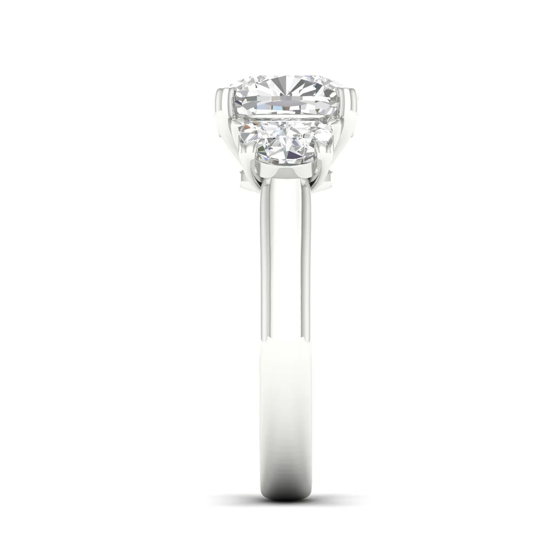 4.60 CTW Cushion Lab Grown Diamond Engagement Ring For Women