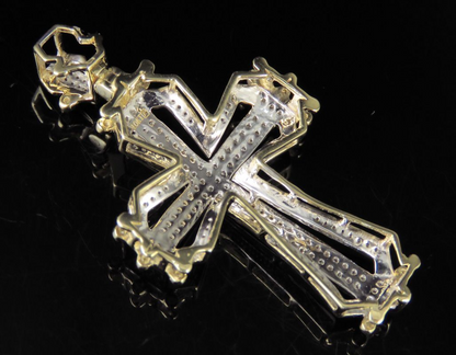 0.35 CTW Framed Lab Grown Diamond Cross Pendant