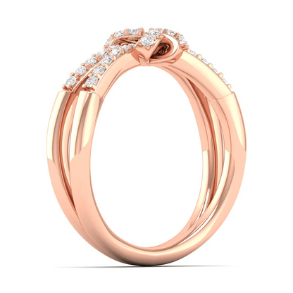 0.23Ctw Lab Grown Diamond Flower Style Fashion Ring