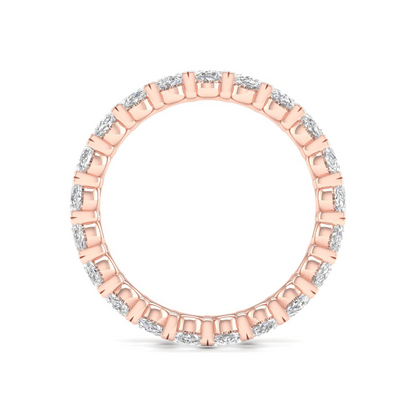 3 CTW Oval Diamond Eternity Lab Grown Diamond Wedding Band