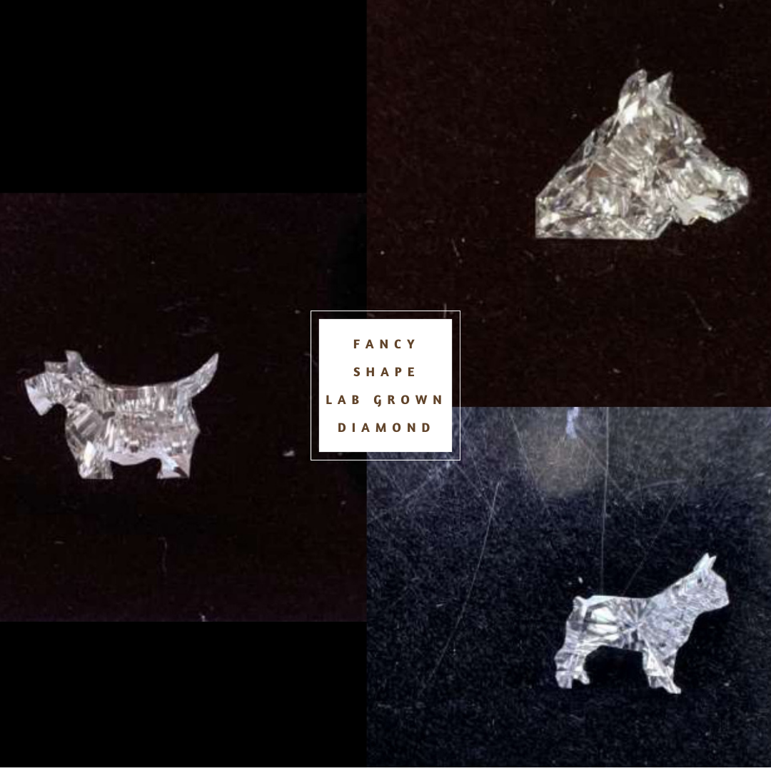 Antique Car Shape CVD Lab Grown Diamond  customdiamjewel   